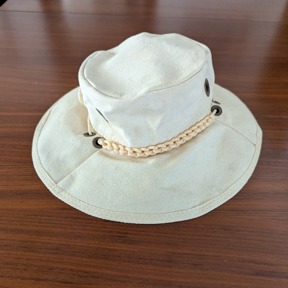Vintage Fishing Beach Hat Boonie Bucket Duck Canvas Pre Owned No Size Tag